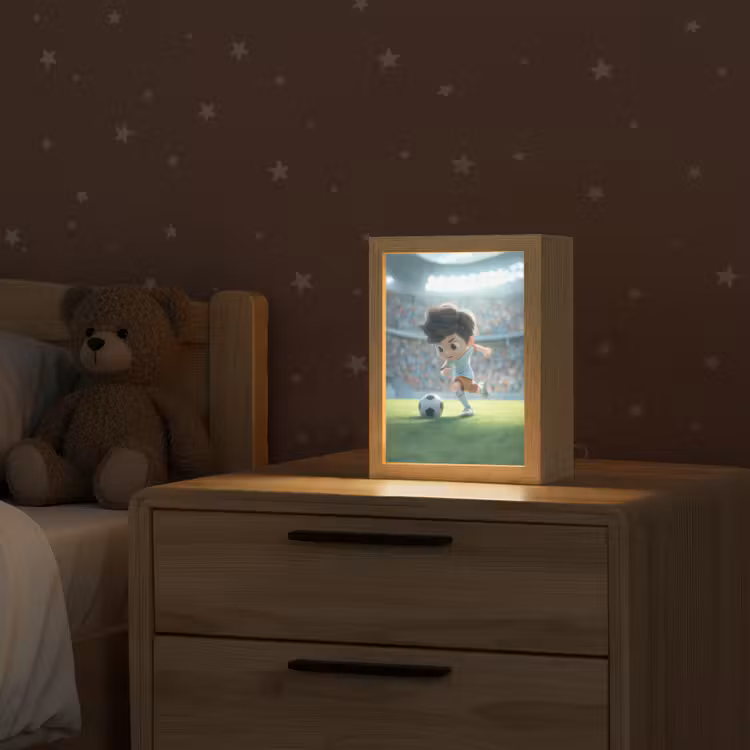 Voetbal - Jongen - Stadion Light Box met kabel klein -sfeer1_kind