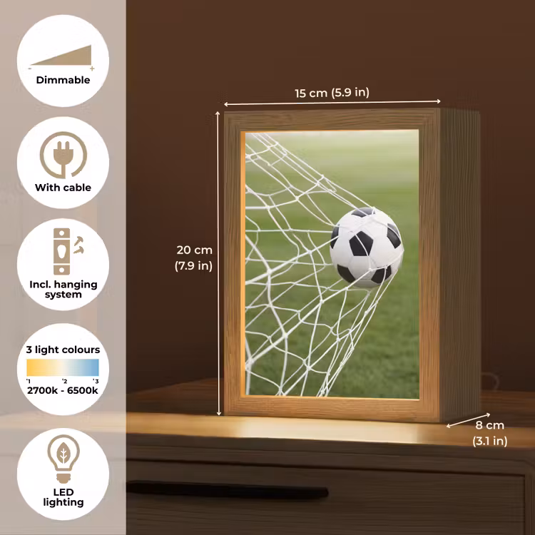 Voetbal - Goal - Net - Sport Light Box met kabel (Kinderlampje) klein -USP_EN