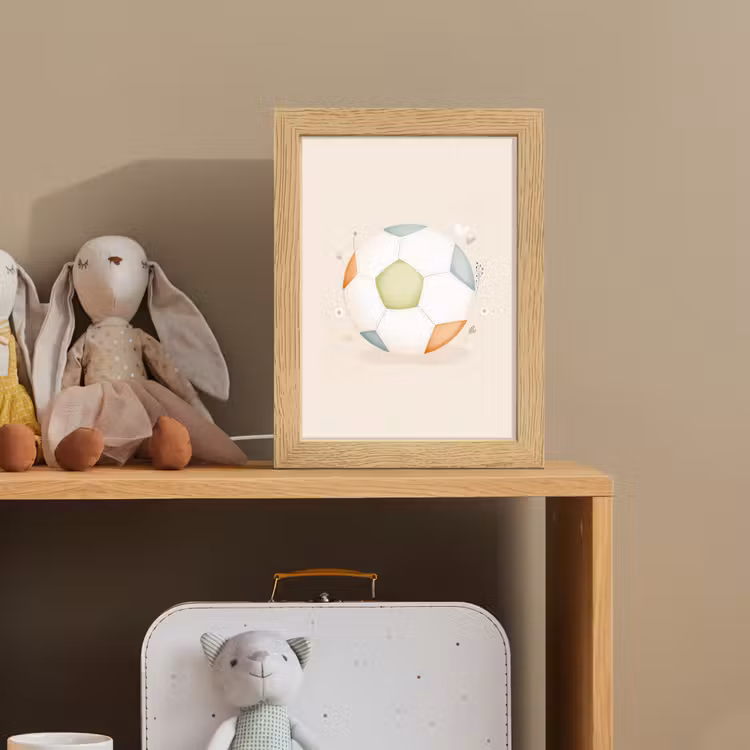 Voetbal - Rond - Pastel Light Box met kabel klein -sfeer2_kind