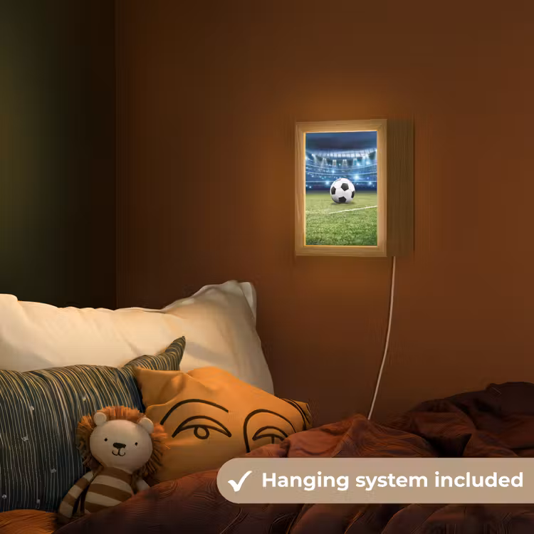 Voetbal - Stadion - Bal - Jongens Light Box met kabel (Kinderlampje) klein -sfeer5_kind_EN