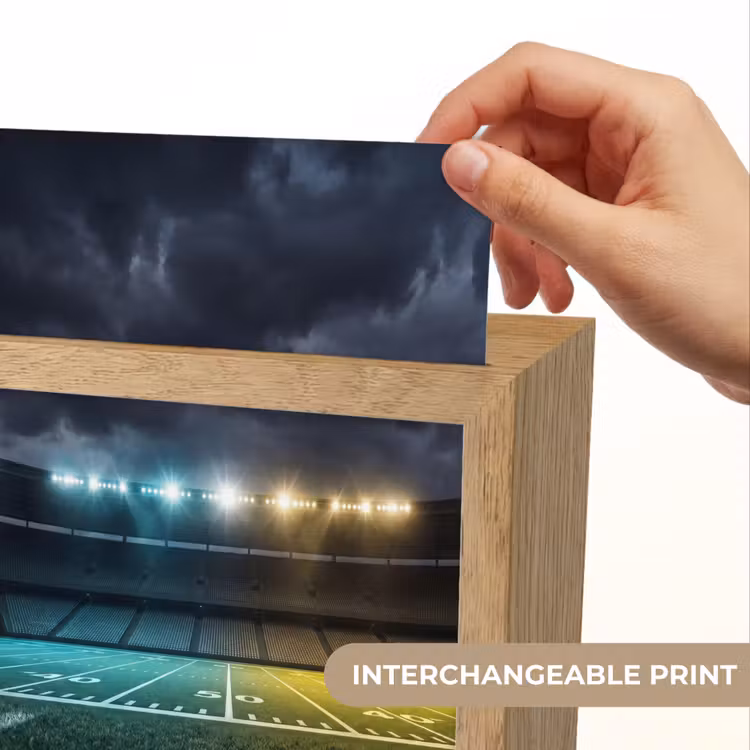 Voetbal - Stadion - Nacht - Modern Light Box met kabel (Kinderlampje) klein -USP_websiteprintEN