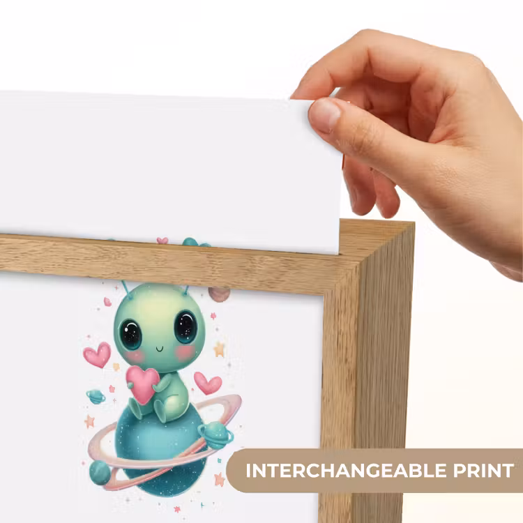 Ruimte - Wezen - Hartjes - Planeet Light Box met kabel (Kinderlampje) klein -USP_websiteprintEN