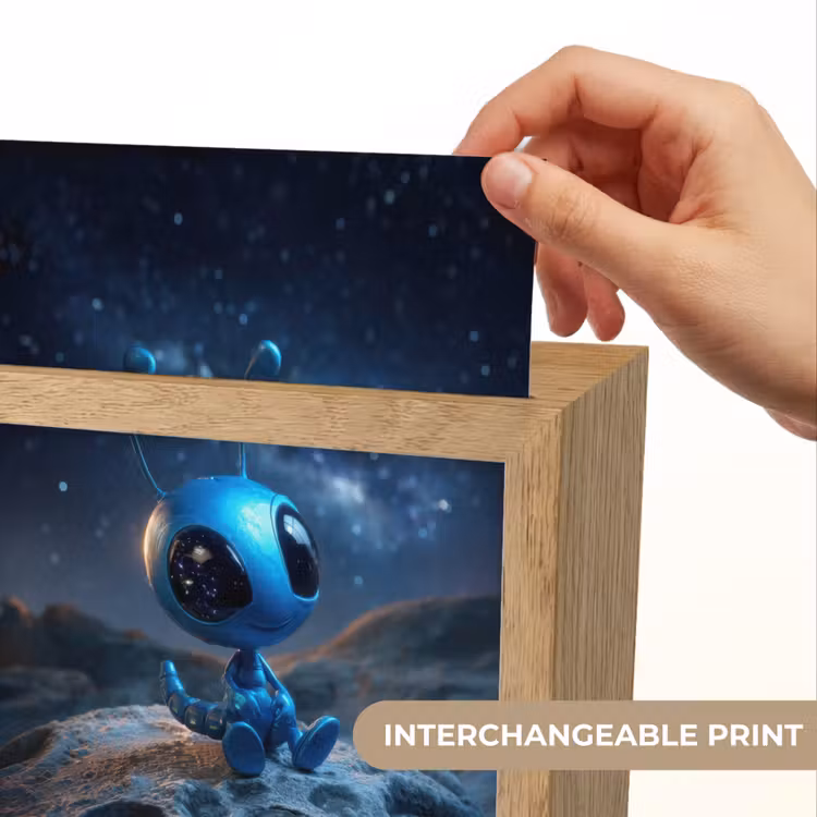 Ruimtewezen - Blauw - Galaxy Light Box met kabel (Kinderlampje) klein -USP_websiteprintEN