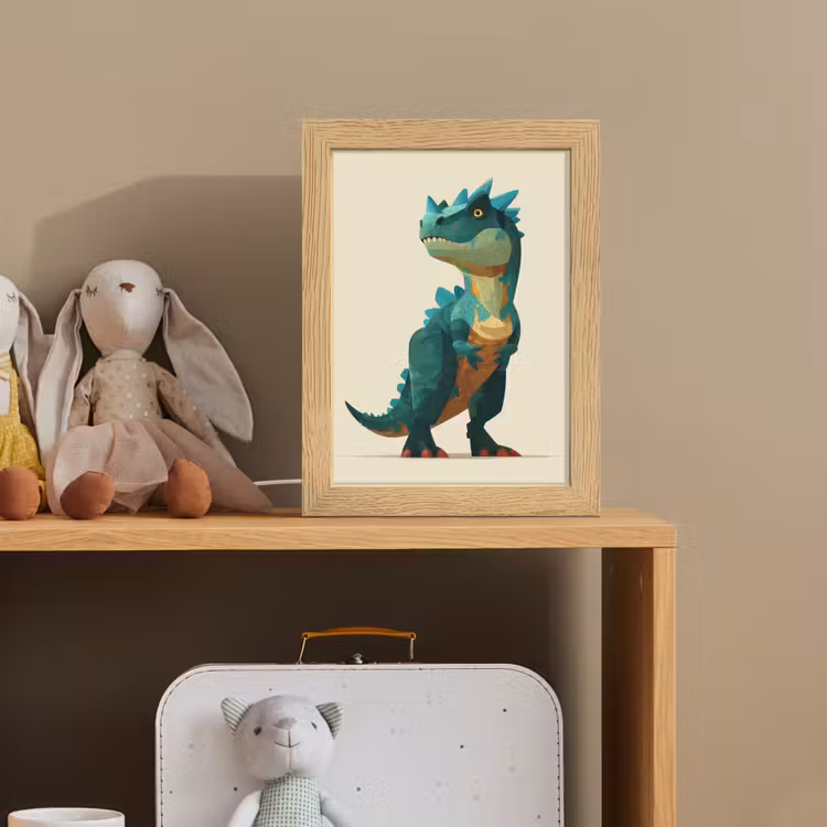 Stekels - Dino - Blauw - Gespierd Light Box met kabel klein -sfeer2_kind