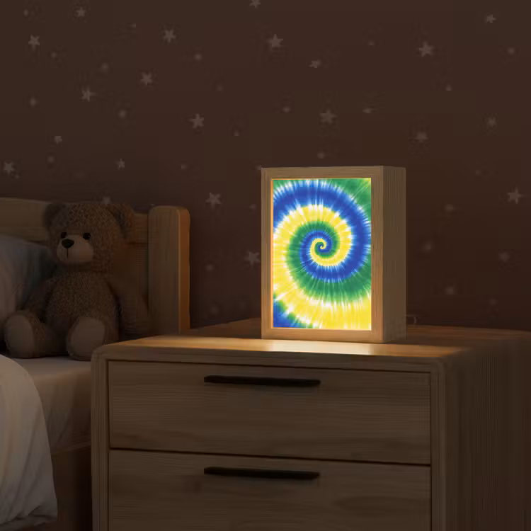 Spiraal - Groen - Draaiend Light Box met kabel klein -sfeer1_kind