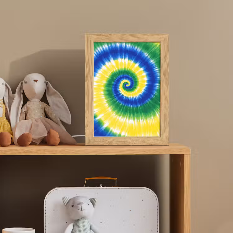 Spiraal - Groen - Draaiend Light Box met kabel klein -sfeer2_kind