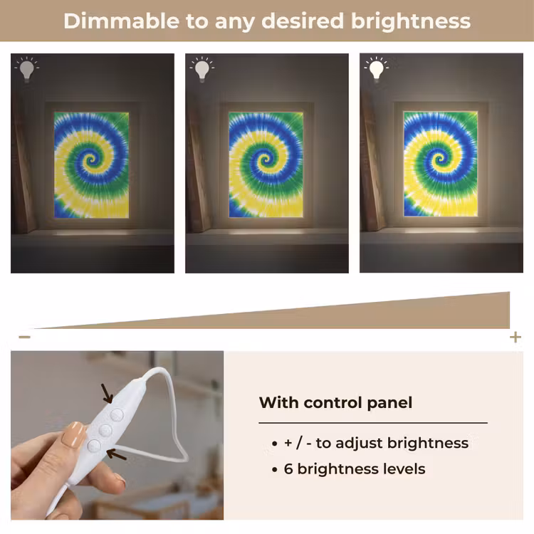 Spiraal - Groen - Draaiend Light Box met kabel (Kinderlampje) klein -USP_dimbaarEN