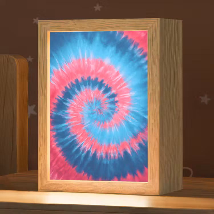 Spiraal - Roze - Draaiend Light Box met kabel klein -zzz_3d_website