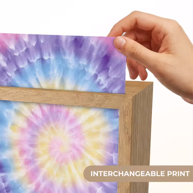 Spiraal - Tie dye - Pasteltinten Light Box met kabel (Kinderlampje) klein -USP_websiteprintEN