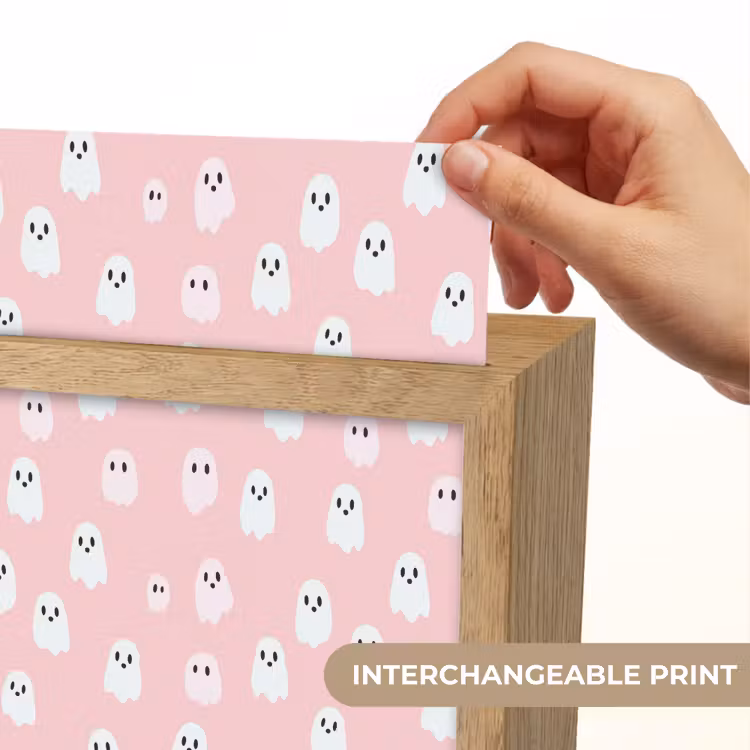 Spookjes - Patroon - Roze Light Box met kabel (Kinderlampje) klein 904 -USP_websiteprintEN