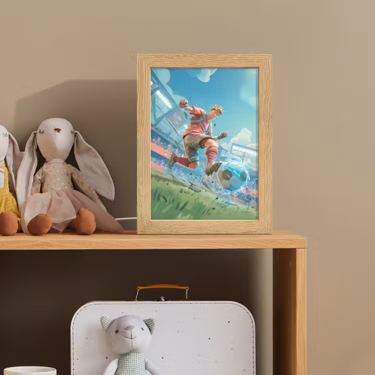Stadion - Voetbal - Jongen - Rood Light Box met kabel klein -sfeer2_kind