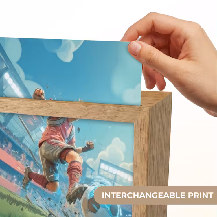 Stadion - Voetbal - Jongen - Rood Light Box met kabel (Kinderlampje) klein -USP_websiteprintEN