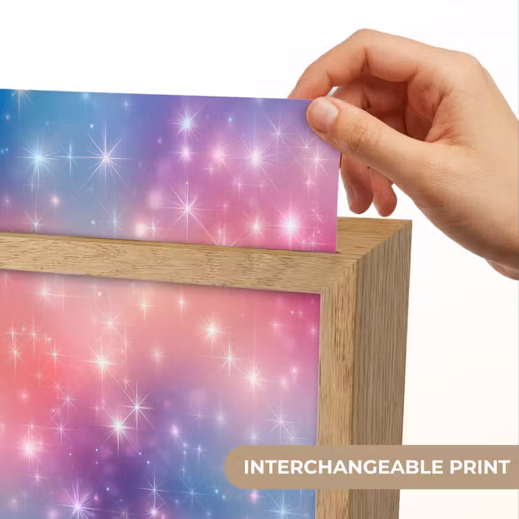 Sterren - Abstract - Kleuren Light Box met kabel (Kinderlampje) klein -USP_websiteprintEN