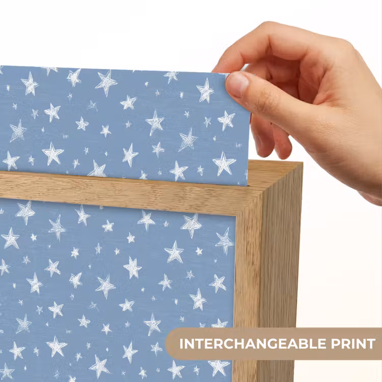 Sterretjes - Patroon - Blauw Light Box met kabel (Kinderlampje) klein 904 -USP_websiteprintEN