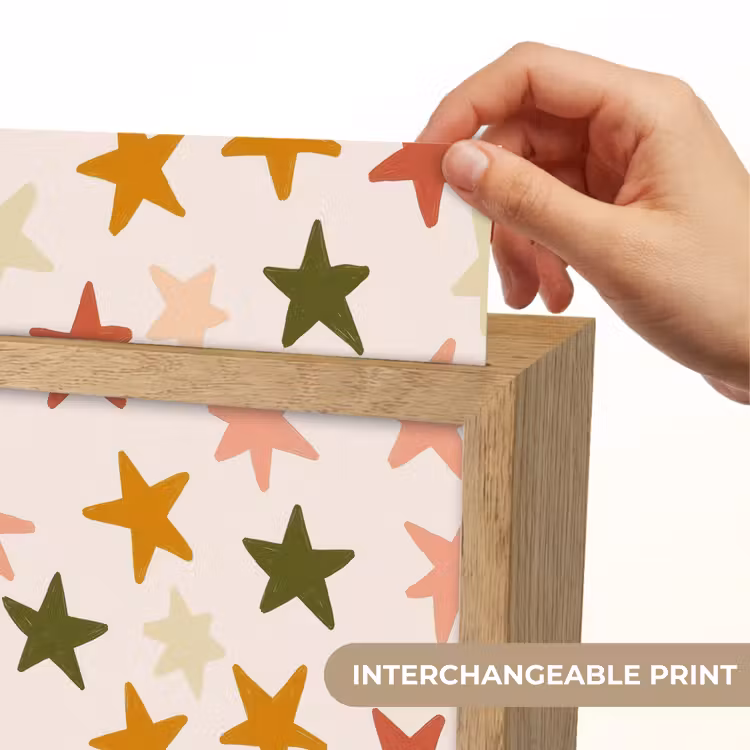 Sterren - Patroon - Kleurrijk Light Box met kabel (Kinderlampje) klein 904 -USP_websiteprintEN