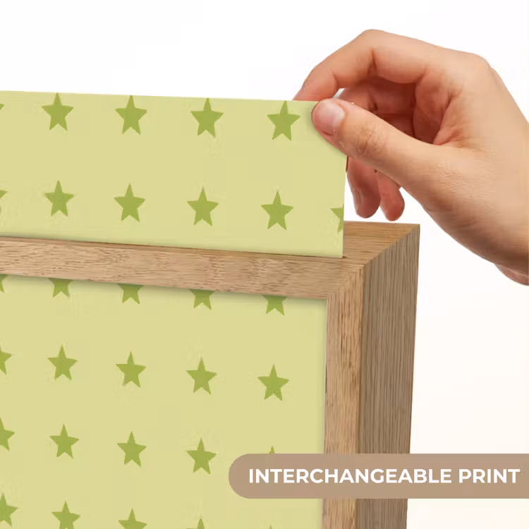 Sterren - Patroon - Groen Light Box met kabel (Kinderlampje) klein 904 -USP_websiteprintEN