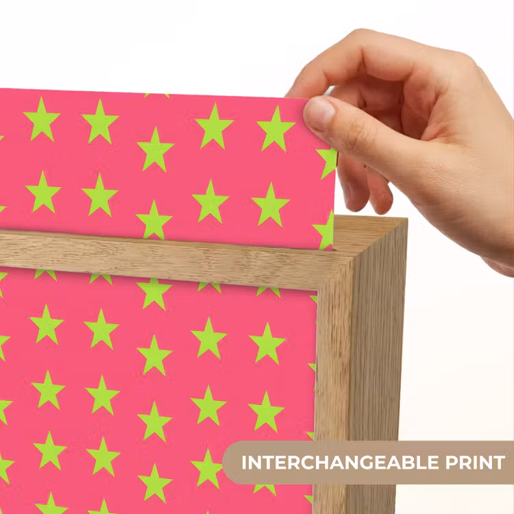 Sterren - Patroon - Roze Light Box met kabel (Kinderlampje) klein 904 -USP_websiteprintEN