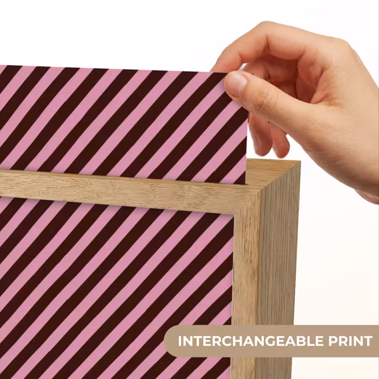 Strepen - Roze - Bruin Light Box met kabel (Kinderlampje) klein 904 -USP_websiteprintEN