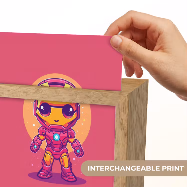 Superheld - Jongens - Rood - Paars Light Box met kabel (Kinderlampje) klein -USP_websiteprintEN