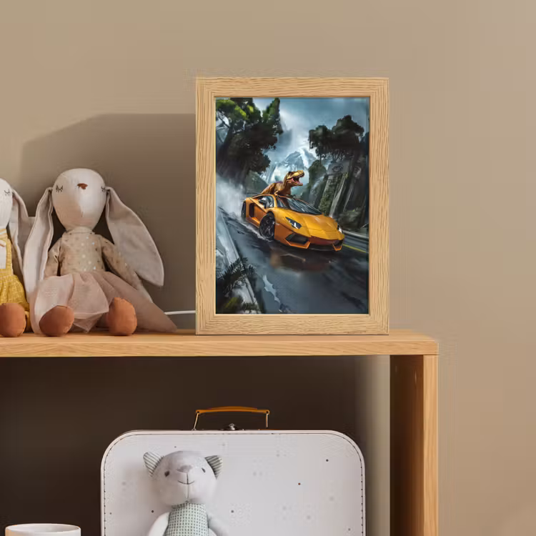 T-Rex - Auto - Regenwoud Light Box met kabel klein -sfeer2_kind