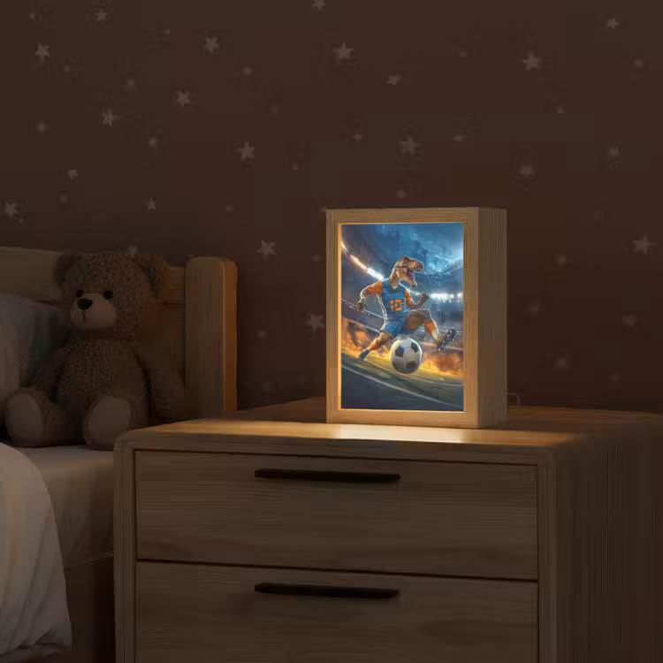 T-Rex - Voetbal - Stadion Light Box met kabel klein -sfeer1_kind