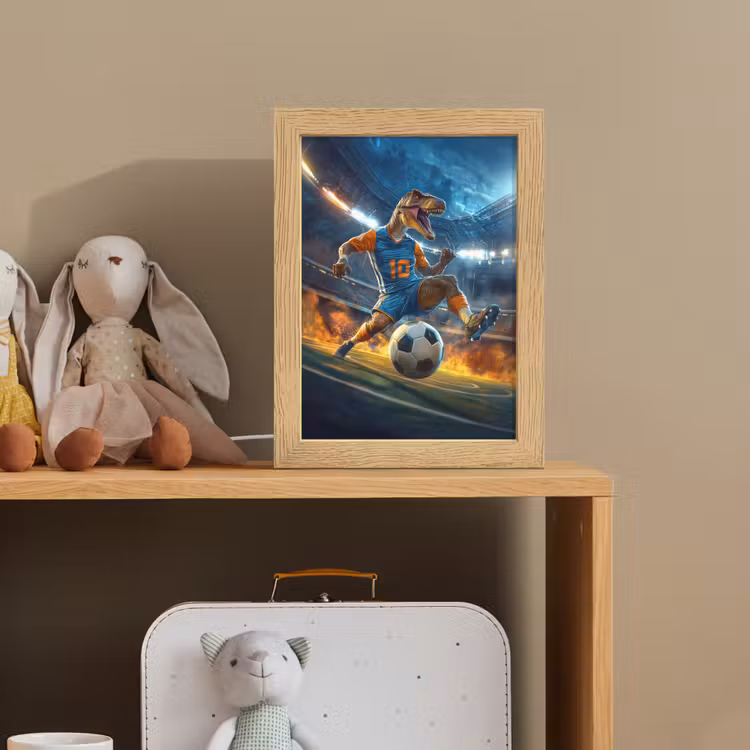 T-Rex - Voetbal - Stadion Light Box met kabel klein -sfeer2_kind