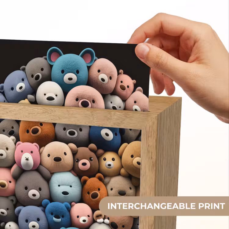 Teddybeer - Knuffel - Dieren - Meisjes - Jongens Light Box met kabel (Kinderlampje) klein -USP_websiteprintEN