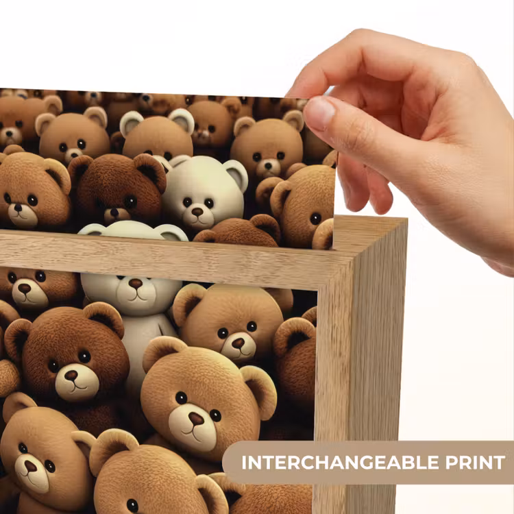 Teddybeer - Knuffel - Bruin - Beer - Jongens - Meisjes Light Box met kabel (Kinderlampje) klein -USP_websiteprintEN