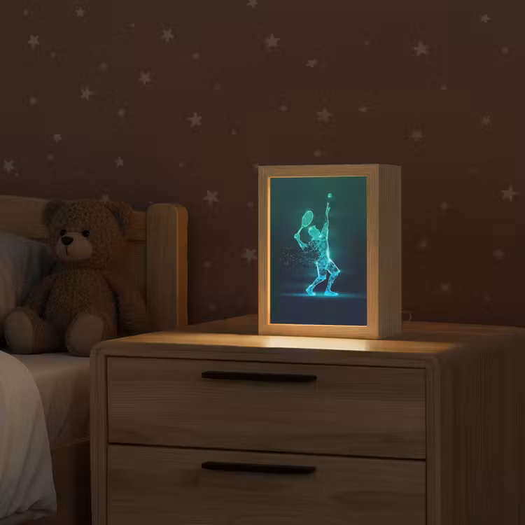 Tennis - Futuristisch - Sport - Neon Light Box met kabel klein -sfeer1_kind