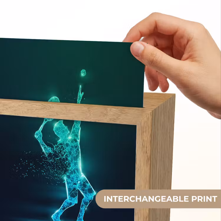 Tennis - Futuristisch - Sport - Neon Light Box met kabel (Kinderlampje) klein -USP_websiteprintEN