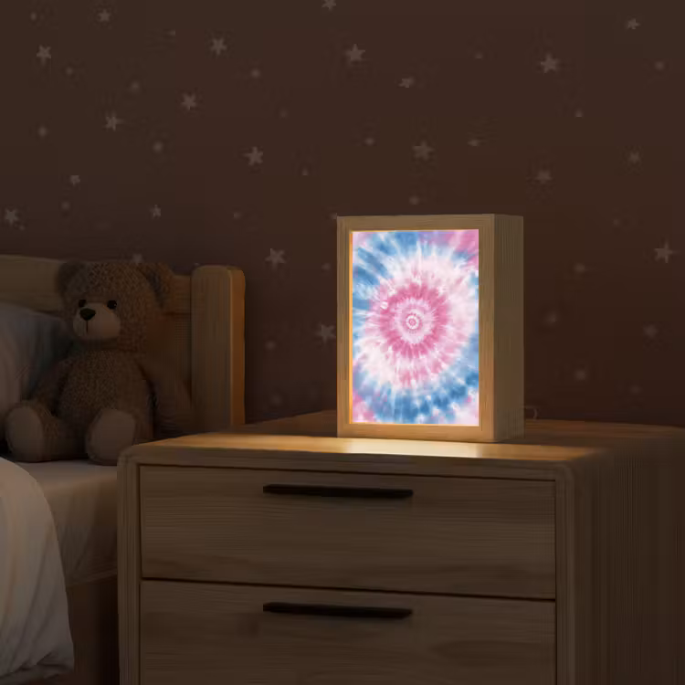 Tie-dye - Roze - Patroon Light Box met kabel klein -sfeer1_kind