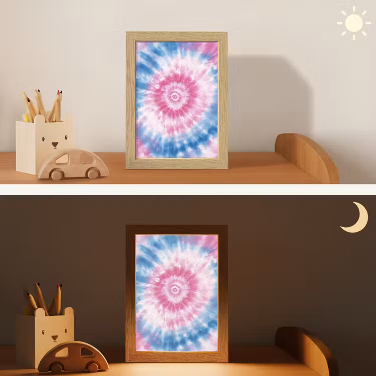 Tie-dye - Roze - Patroon Light Box met kabel klein -sfeer3_kind