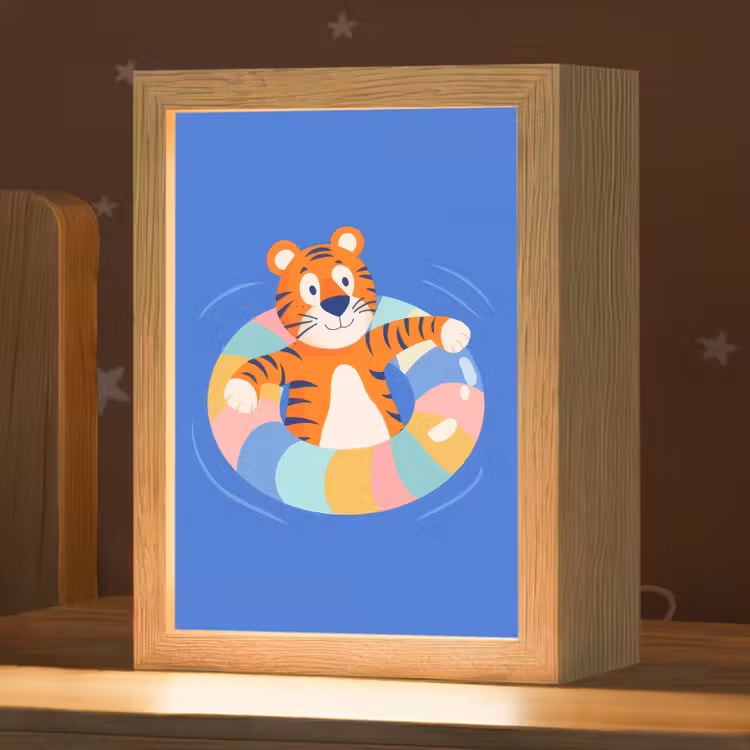 Tijger - Zwemband - Water Light Box met kabel klein -zzz_3d_website