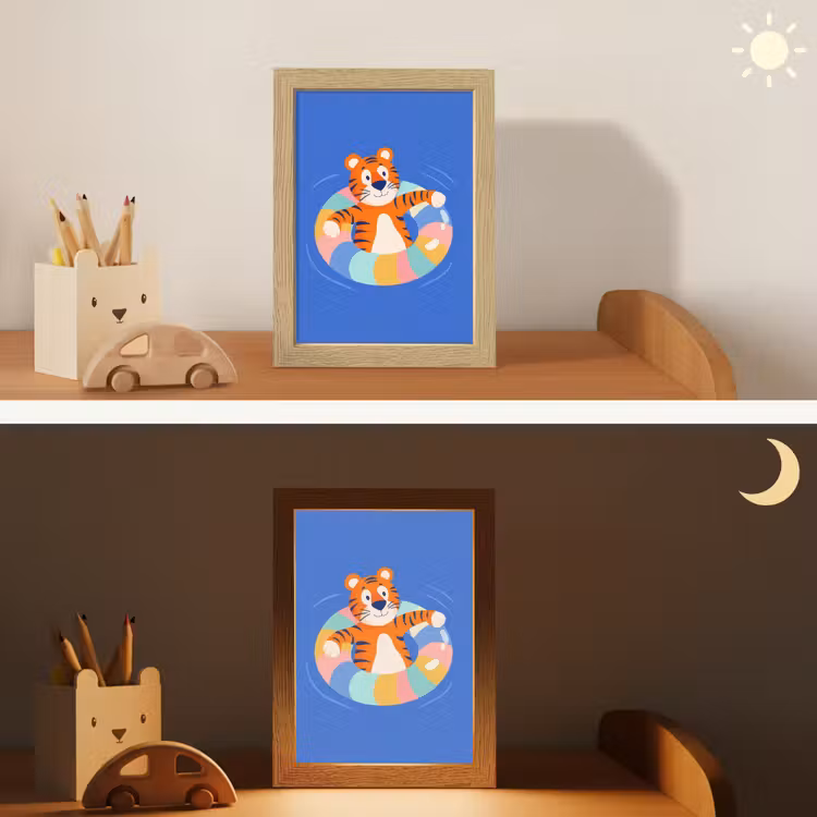 Tijger - Zwemband - Water Light Box met kabel klein -sfeer3_kind