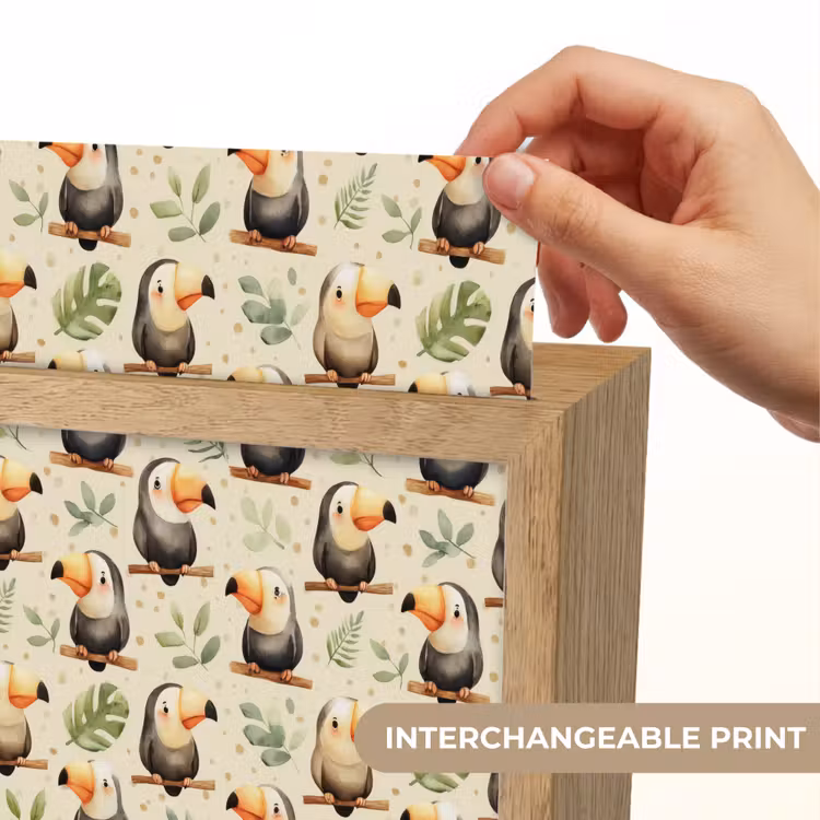 Toekans - Exotisch - Kleurrijk Light Box met kabel (Kinderlampje) klein 904 -USP_websiteprintEN