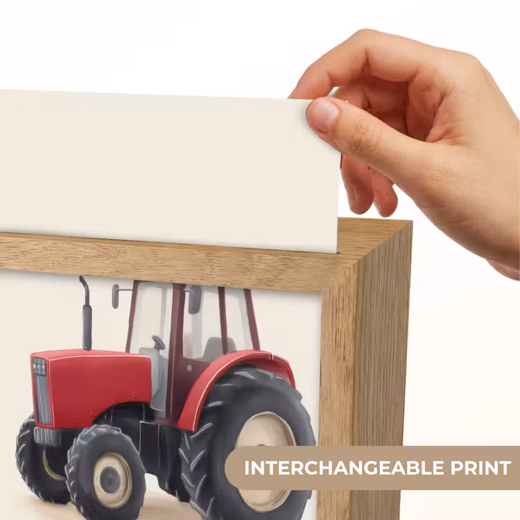 Trekker - Minimalistisch - Illustratie - Rood Light Box met kabel (Kinderlampje) klein -USP_websiteprintEN
