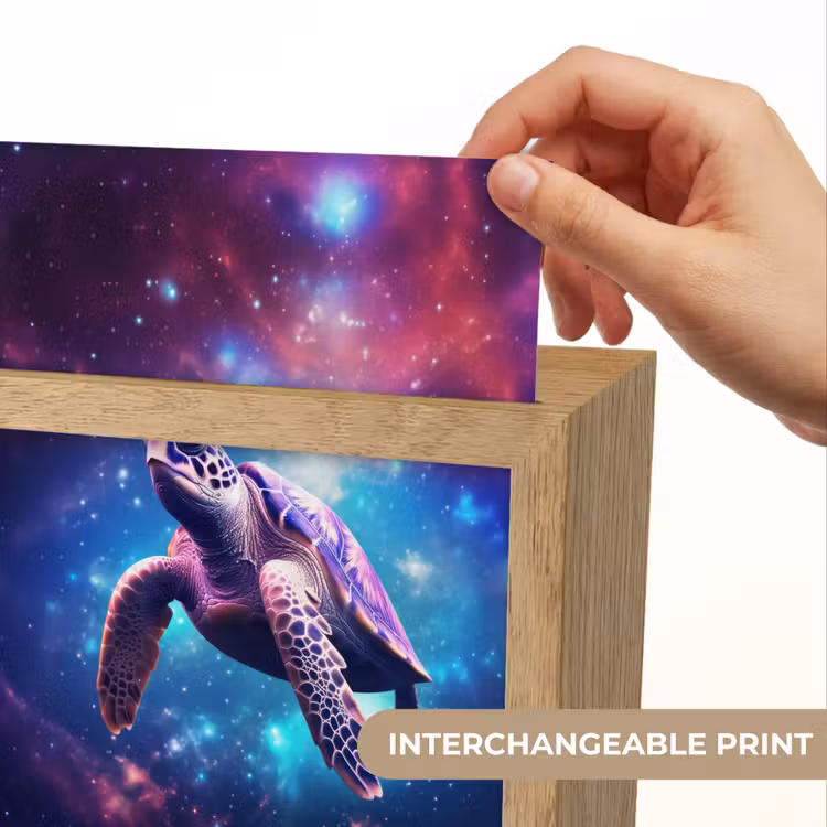 Schildpad - Dier - Galaxy - Ruimte Light Box met kabel (Kinderlampje) klein -USP_websiteprintEN