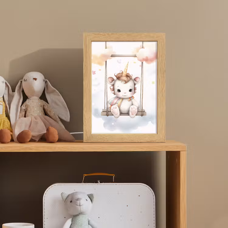 Eenhoorn - Dier - Kinderen - Unicorn Light Box met kabel klein -sfeer2_kind