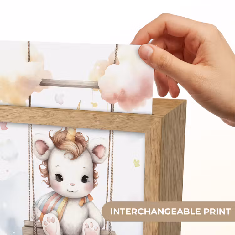 Eenhoorn - Dier - Kinderen - Unicorn Light Box met kabel (Kinderlampje) klein -USP_websiteprintEN