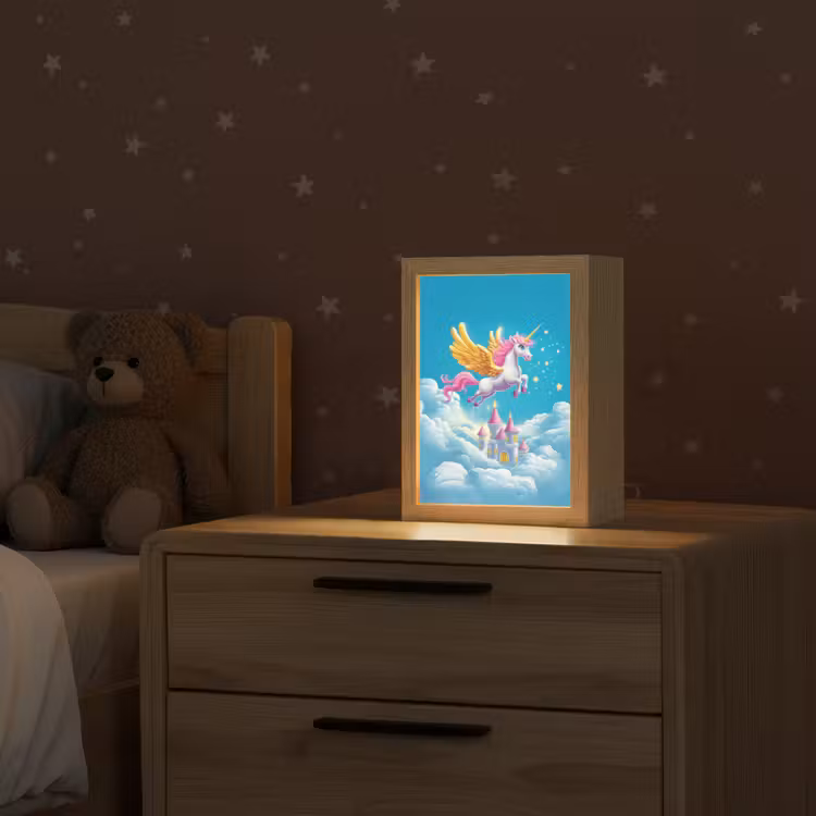 Eenhoorn - Fantasie - Kasteel Light Box met kabel klein -sfeer1_kind