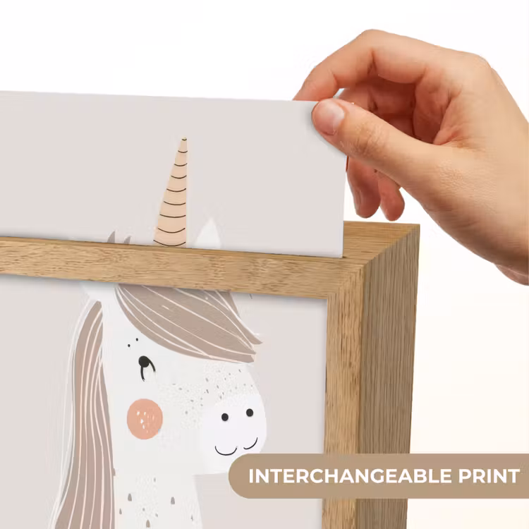 Eenhoorn - Pastel kleuren - Unicorn Light Box met kabel (Kinderlampje) klein -USP_websiteprintEN