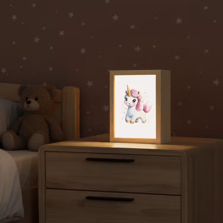 Eenhoorn - Roze - Magie Light Box met kabel klein -sfeer1_kind