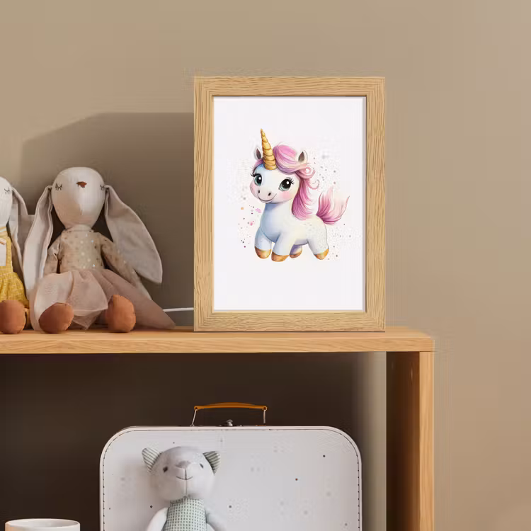 Eenhoorn - Roze - Magie Light Box met kabel klein -sfeer2_kind