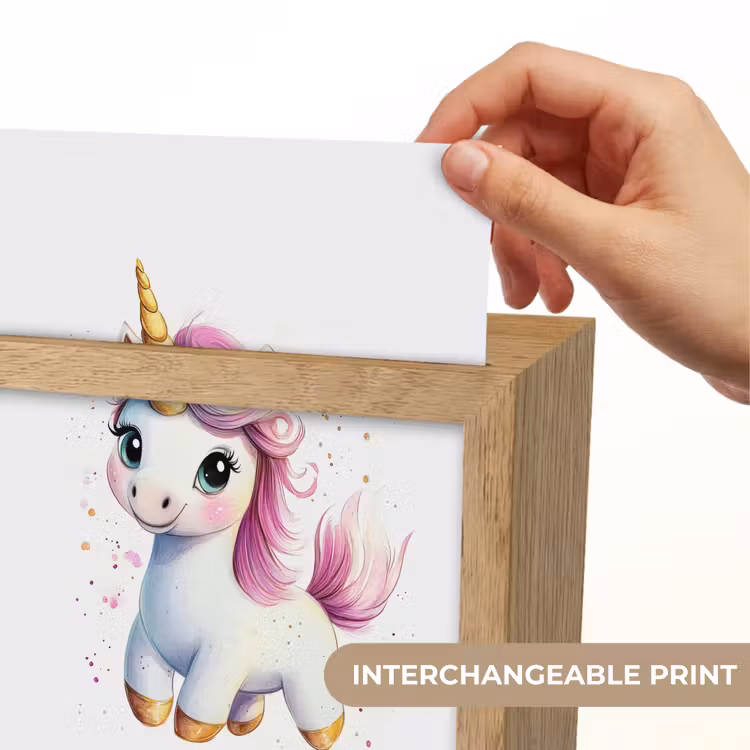 Eenhoorn - Roze - Magie Light Box met kabel (Kinderlampje) klein -USP_websiteprintEN