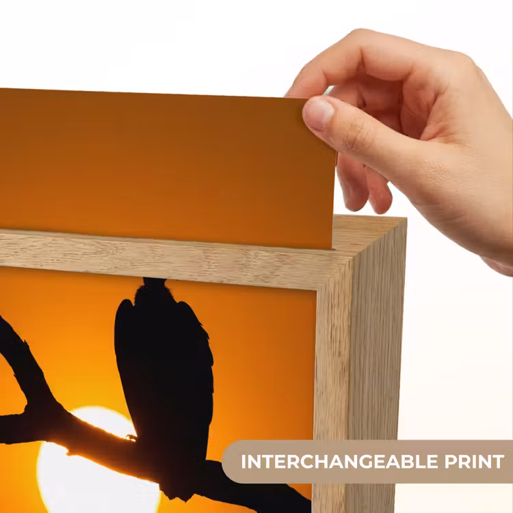 Gier - Tak - Zon - Oranje Light Box met kabel (Kinderlampje) klein -USP_websiteprintEN