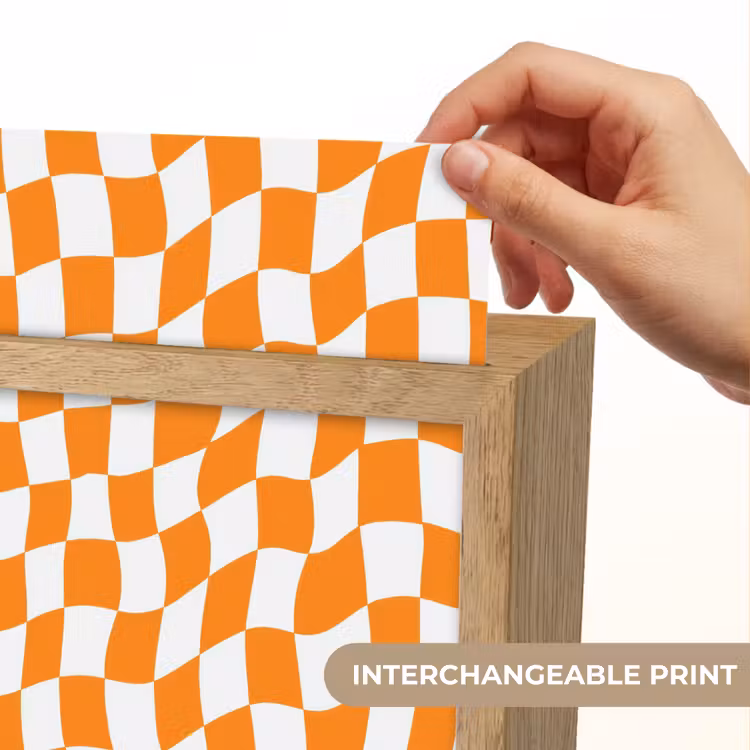 Golvend - Patroon - Oranje Light Box met kabel (Kinderlampje) klein 904 -USP_websiteprintEN