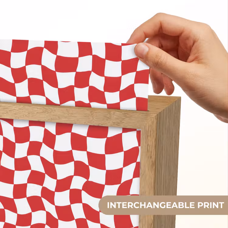 Golvend - Patroon - Rood Light Box met kabel (Kinderlampje) klein 904 -USP_websiteprintEN
