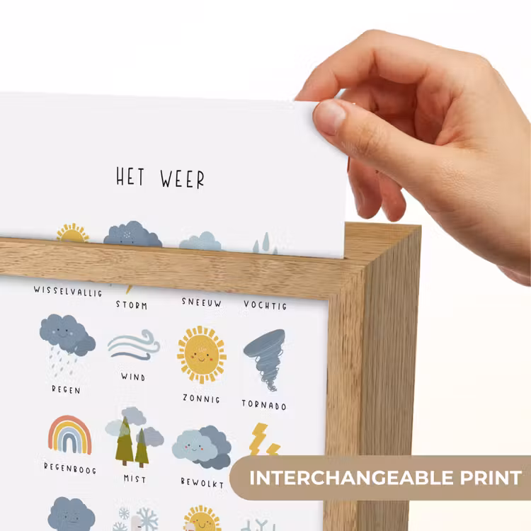 Het weer - Leren voor kinderen - Educatief - Regenboog - Zon Light Box met kabel (Kinderlampje) klein -USP_websiteprintEN