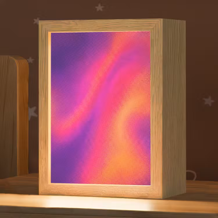 Abstract - Patroon - Kleurverloop Light Box met kabel (Kinderlampje) klein -zzz_3d_website