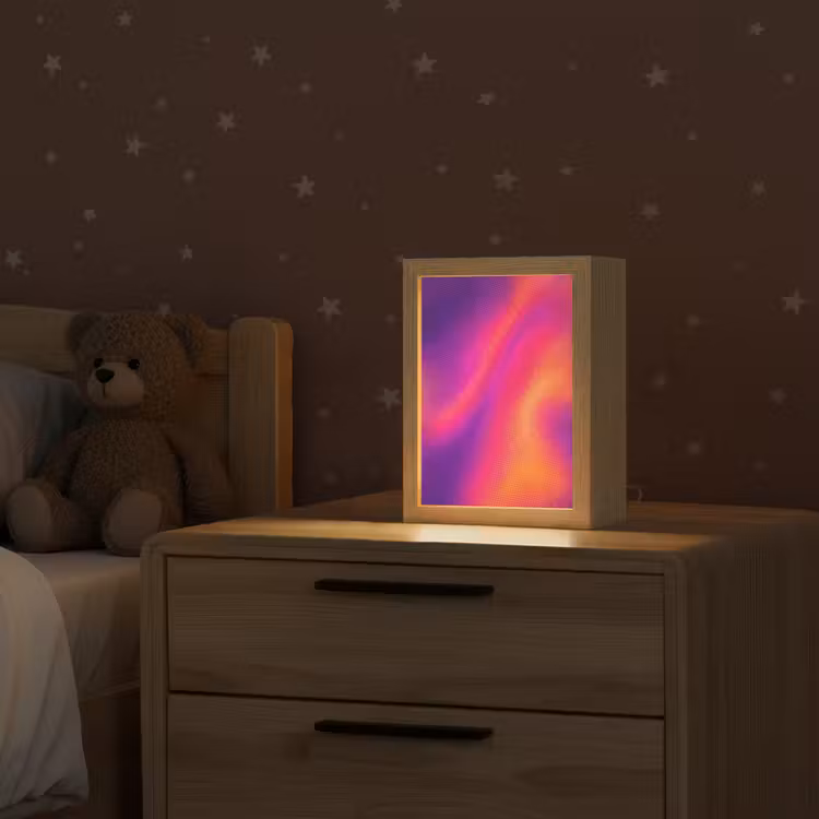 Abstract - Patroon - Kleurverloop Light Box met kabel (Kinderlampje) klein -sfeer1_kind